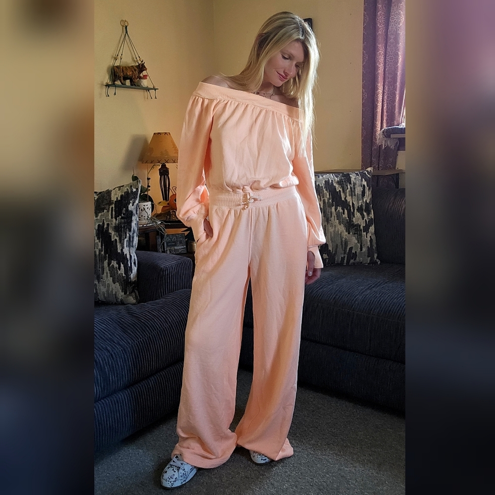 NWOT FP Movement One To Beat Onesie Pastel Peach Size XS - Picture 8 of 8